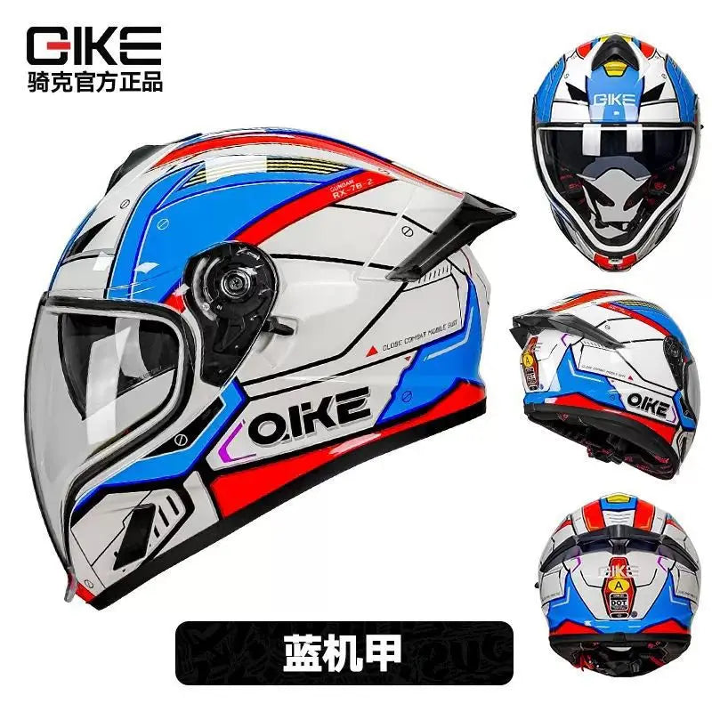 Motorcycle Flip Up Helmet Dual Sunvisor DOT Cascos Full Face Helmet for Adventure Motorcycle Street Sport Bike Helmet M-XXL