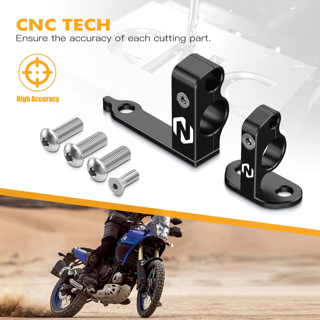 For Yamaha Tenere 700 Rear Brake Line Hose Snap Clamp Tenere 700 T700 XTZ 700 2019-2024 Rally Edition 2020-2023 2024 World Raid