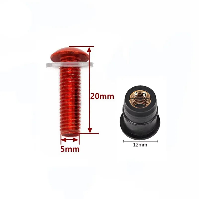 For HONDA X ADV 750 XADV750 300 1000 ADV150 CRF1000L Africa Twin Motorcycle Windshield Bolts Fairing Mountings Windscreen Screws