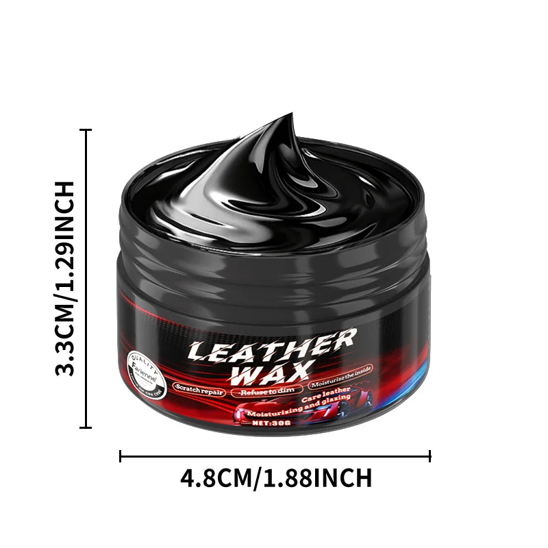 Car Leather Wax Rubber Plastic Restorer Long Lasting Shine UV Waterproof Anti Aging Tire Dashboard Interior Seat Care Coating