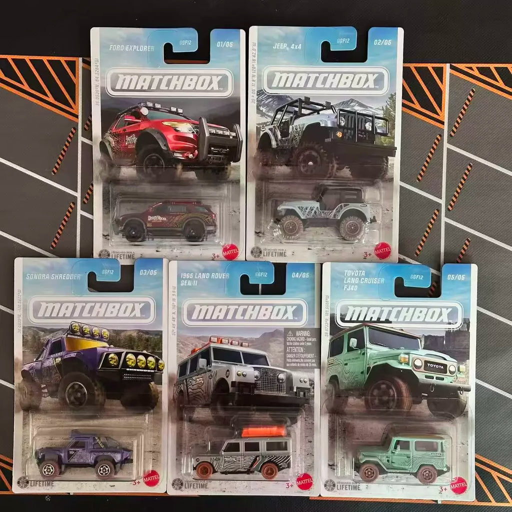 MATCHBOX Diecast Car 1:64 Off-Road Vehicle Set Ford Explorer Jeep Land Rover Toyota Land Cruiser Collectible Model For Kids 3+
