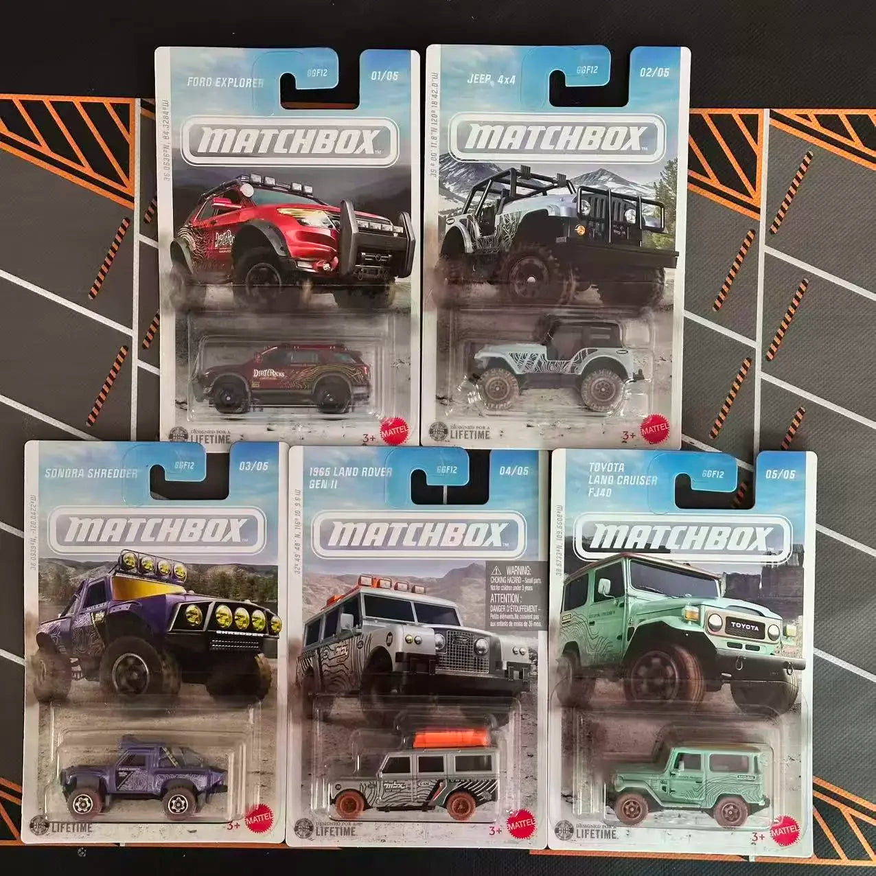 MATCHBOX Diecast Car 1:64 Off-Road Vehicle Set Ford Explorer Jeep Land Rover Toyota Land Cruiser Collectible Model For Kids 3+