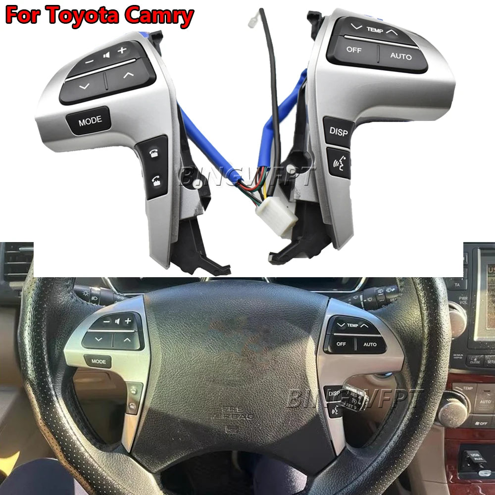 For TOYOTA HILUX VIGO COROLLA CAMRY HIGHLANDER INNOVA Multifunction Steering Wheel Audio Control Button Switch 84250-06180