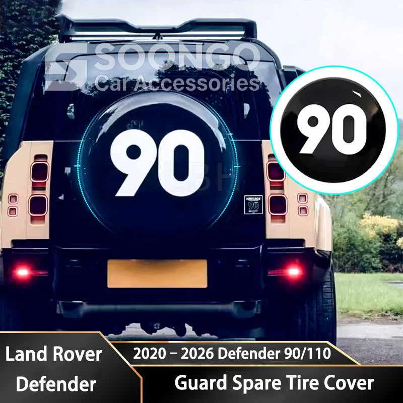 Car Rear Spare Wheel Tire Protectorive Cover For Land Rover Defender 90 110 130 2020-2026  Exterior Decoration Accessories