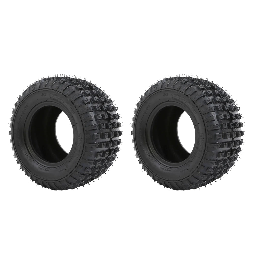16x8-7 ATV Outer Tires Set for Small ATV Go Kart Mini Quad Bike Snowmobile Parts| 2pcs Tires Set