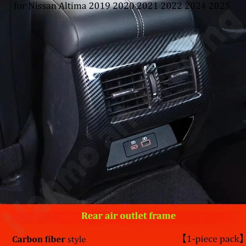 for Nissan Altima 2019 2020~2025 Door armrest panel frame/glass lift decorative sticker/interior modification