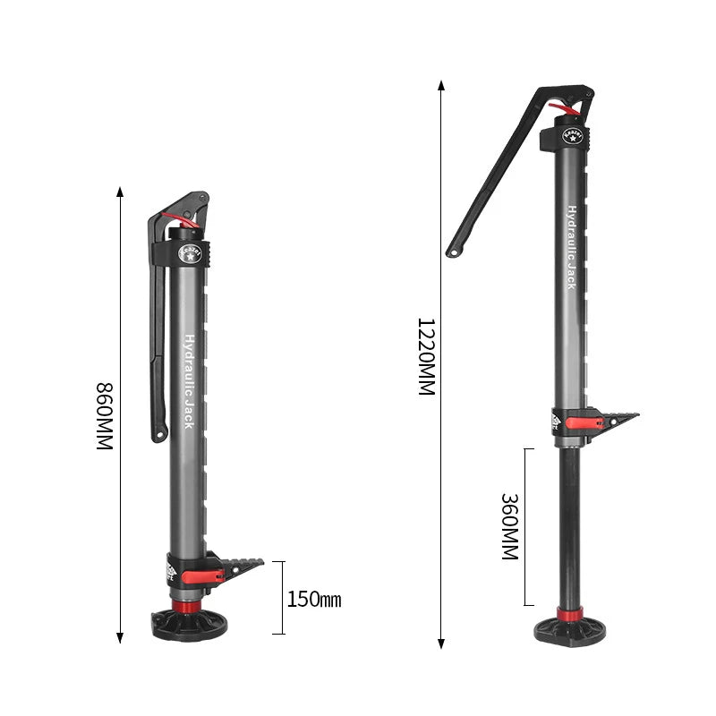 PMP Hydraulic Jack Set – Adjustable Recovery and Lifting, Vertical Rescue Jack for Desert Off-Road Vehicles, Outdoor Rescue