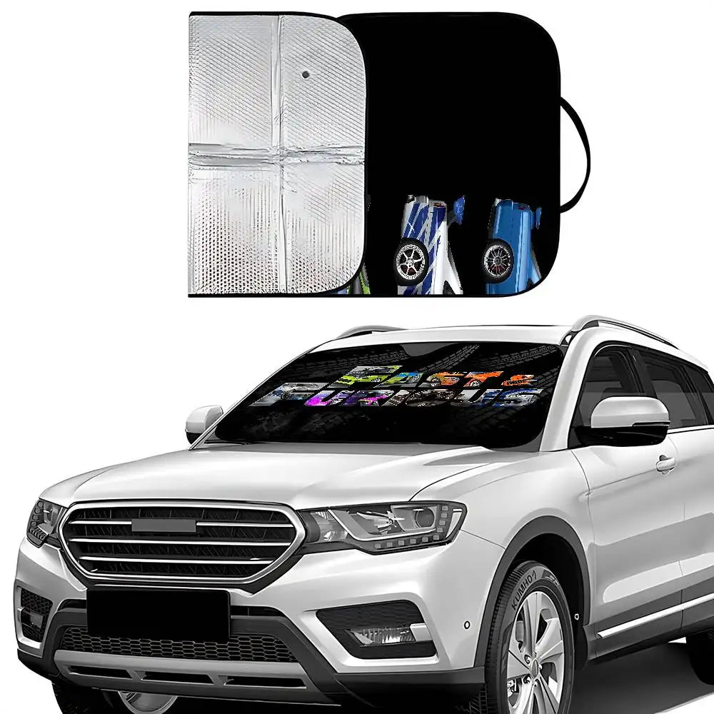 Cool The F-fast And The F-furious Stylish And Trendy Windshield Sunshade, Car Windshield Cover, Car Sunshade Curtain
