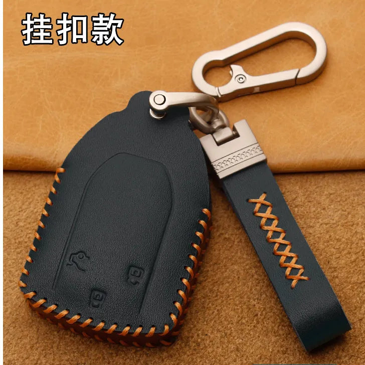 For Rox Polestones ADMAS 2026 Leather Car Key Bag Case Wallet Holder Key Cover Key Chains Car Accessories