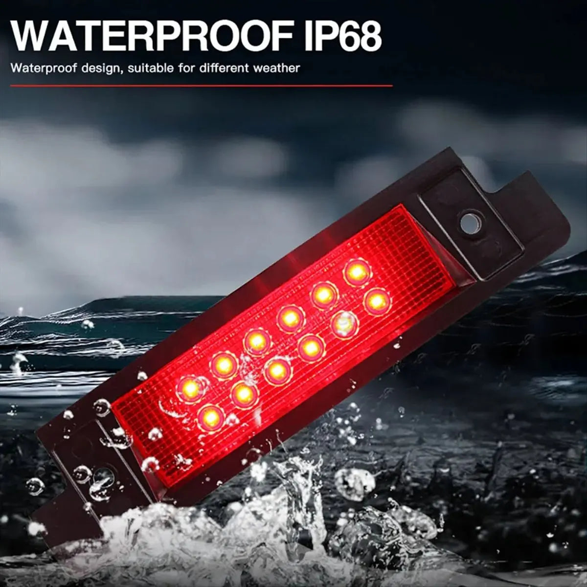 LR044451LEDR LED Rear Stop Tail Lamp Brake Light for Land Rover Defender Discovery 1990-2016 High Level Third Light A