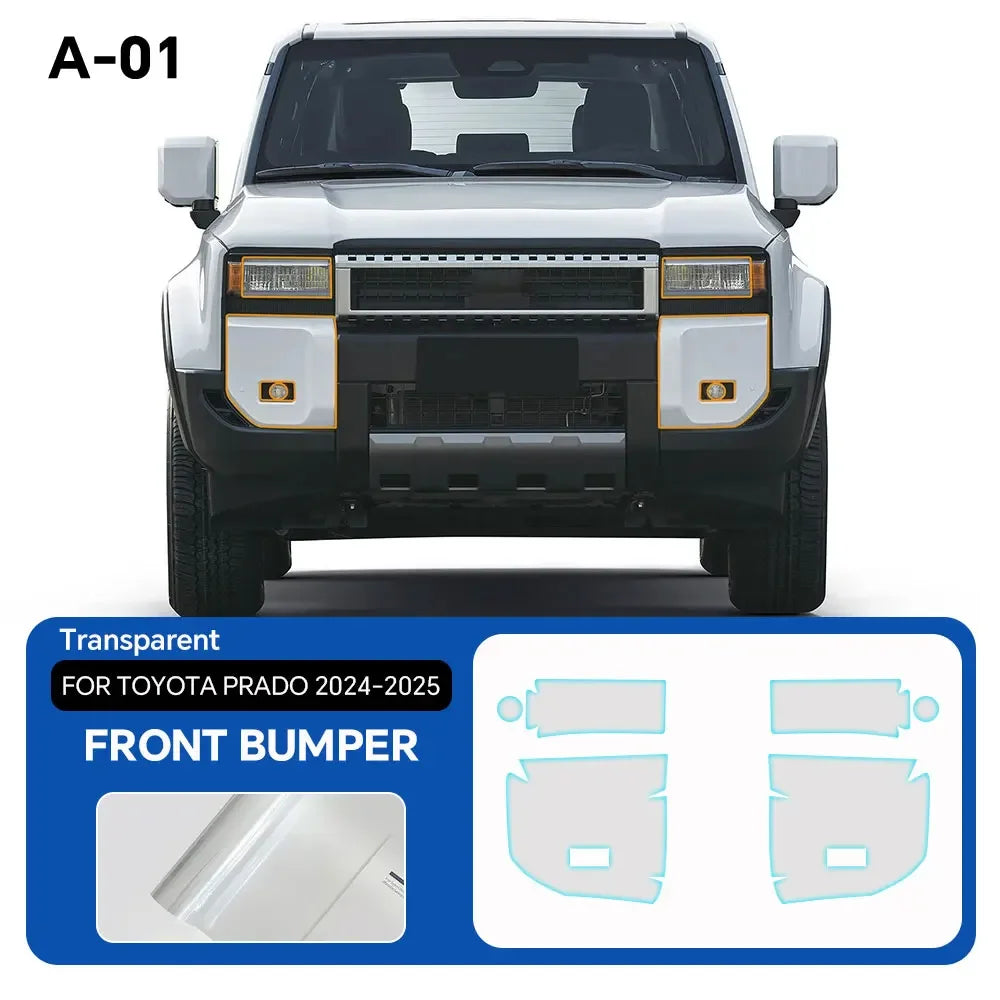 9Mil TPU Anti-scratch For Toyota Land Cruiser J250 LC250 Prado 2024 2025 Car Paint Protection Film Pre-cut Clear PPF Invisible