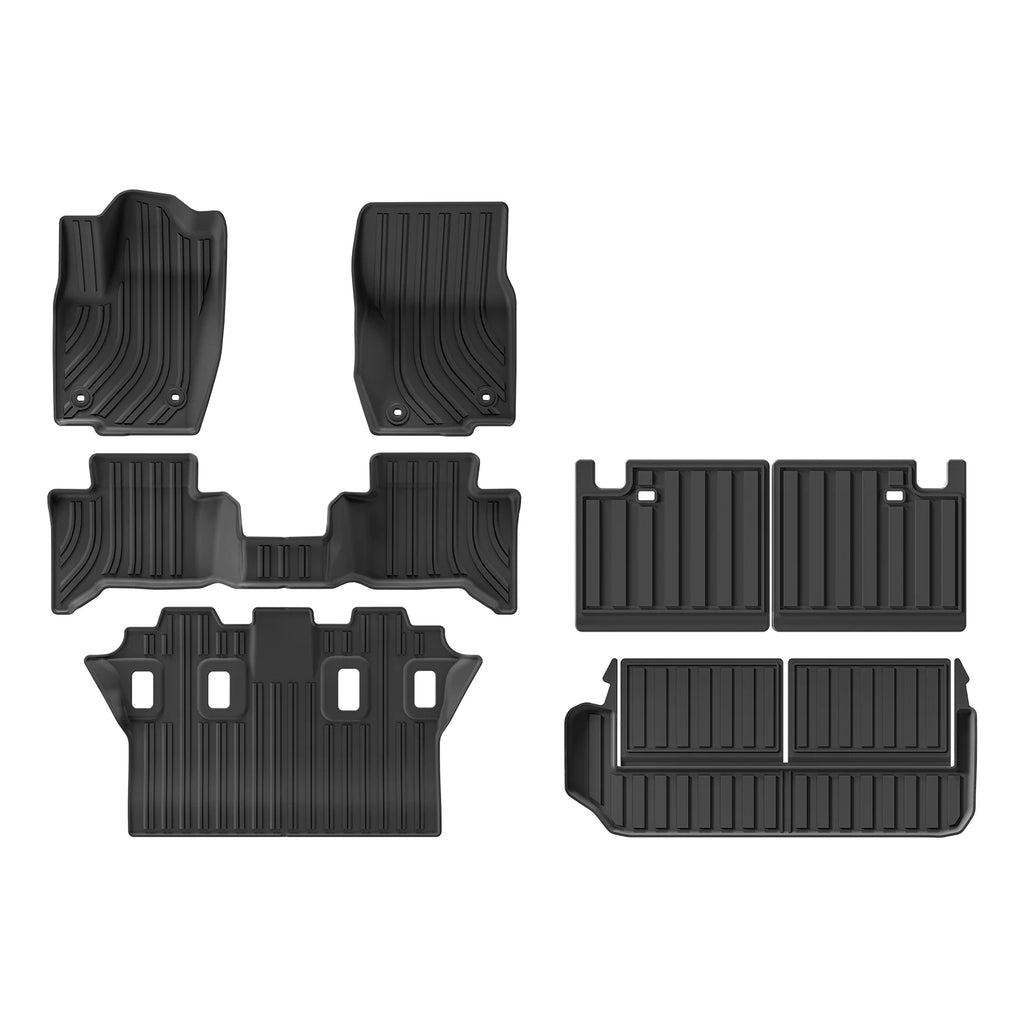 for Toyota Land Cruiser Prado LC250 2024-2025 Car Floor Mats Protective Mat 7 Seats Cargo Liner Trunk Pad Fit For Left Rudder