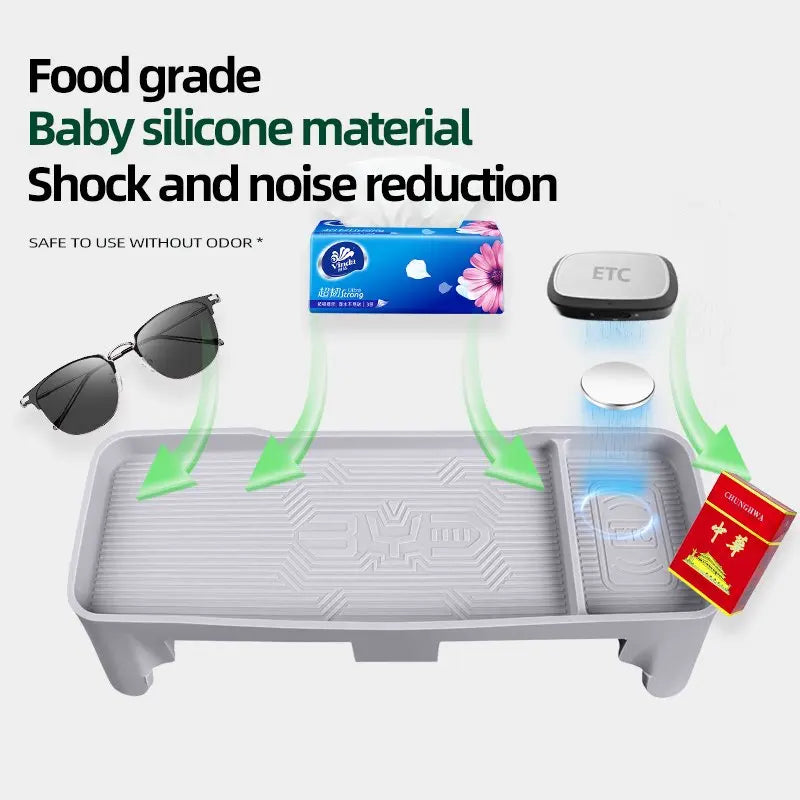 Suitable For Byd Haise 06dmi Center Console Screen Rear Storage Box Ev Dashboard Silicone Storage Box Accessories