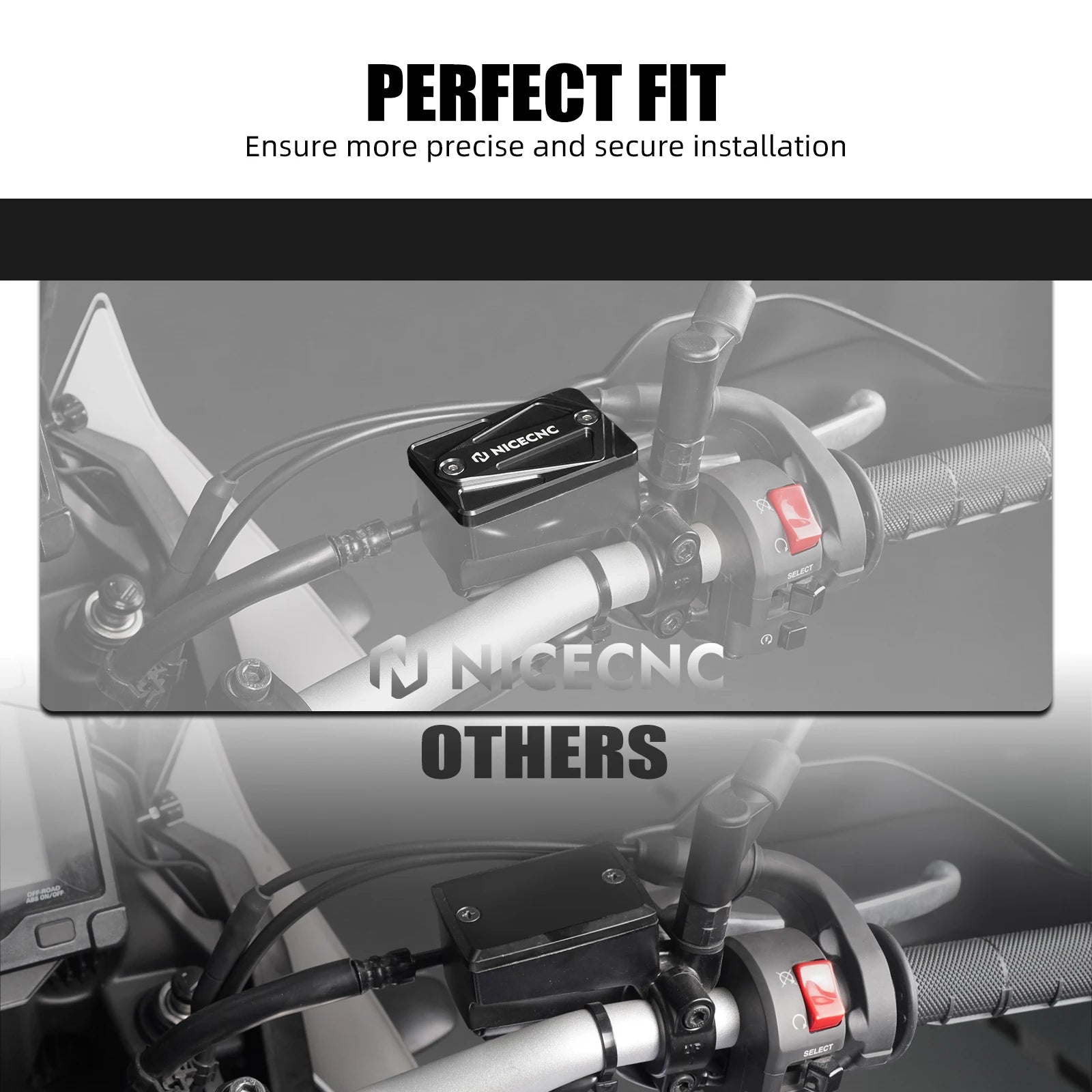 1x Brake Fluid Reservoir Lid Cover for Yamaha MT07 MT-07 2018-2022 Tenere 700/Rally Edition 19-24 Super Tenere XTZ1200 ES 14-23