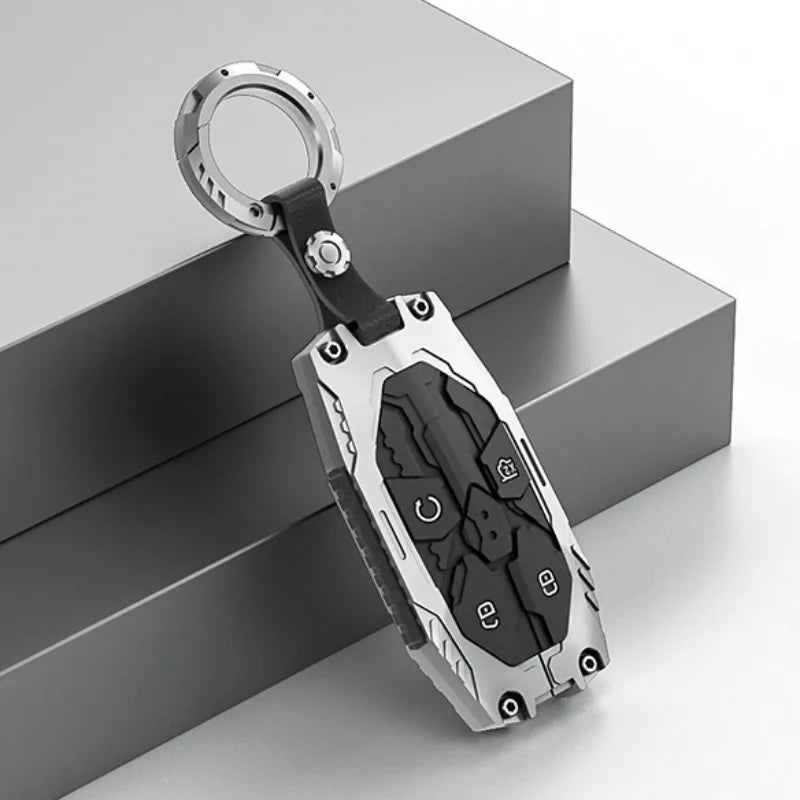 Key Case Cover For BYD Leopard 3 5 7 8 Ti3 Ti7 DENZA B5 B8 Remote Holder Keychain Accessories