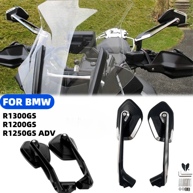 Motorcycle Rearview Mirror R1300GS 2024 R1200 1250 GS ADV for BMW F850GS S1000XR Adjustable Side Rear Aluminum Rearview Mirror