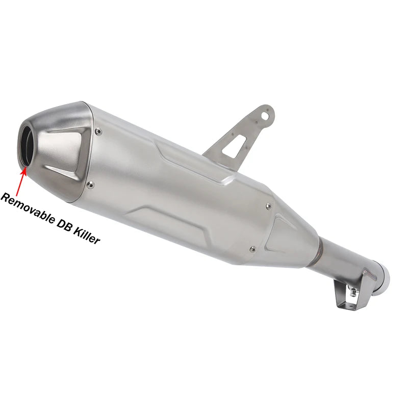 Motorcycle Exhaust Escape With Middle Link Pipe DB Killer Muffler For HONDA CRF1100L Africa Twin Adventure Sports 2020 - 2023