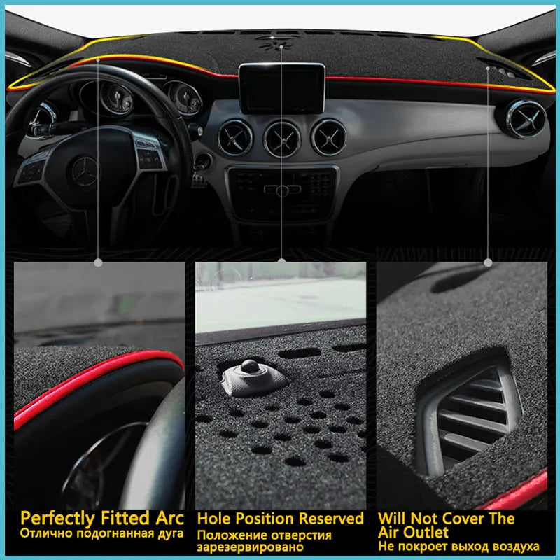 For BYD Sealion 7 2024 2025 2026 Dashboard Mat Rug Cover Anti-slip Cushion Protective Avoid Light Sunshade Car Accessories