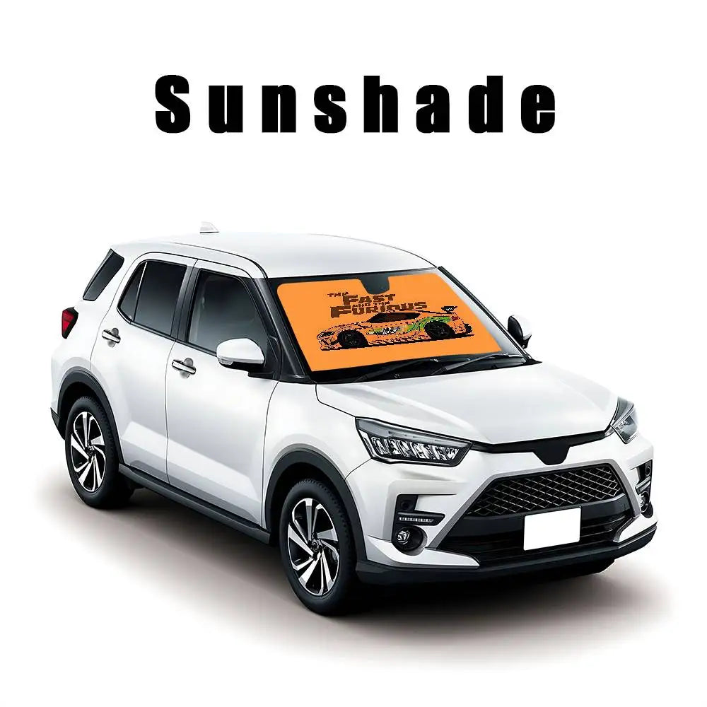 Cool The F-fast And The F-furious Stylish And Trendy Windshield Sunshade, Car Windshield Cover, Car Sunshade Curtain