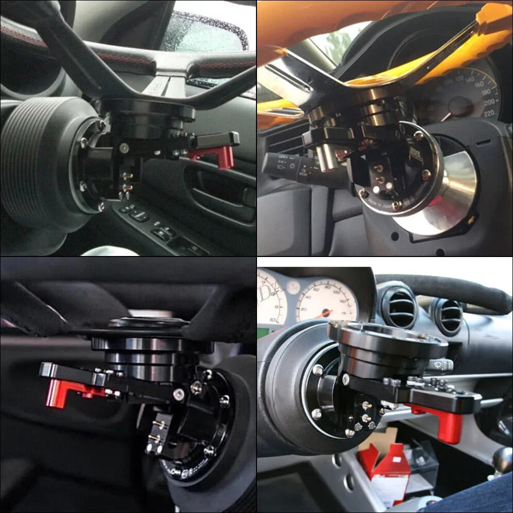 Fit For  For FOR Universal Tilt Steering Wheel Hub Steering Wheel Black Quick Release Tilt System Race/Racing