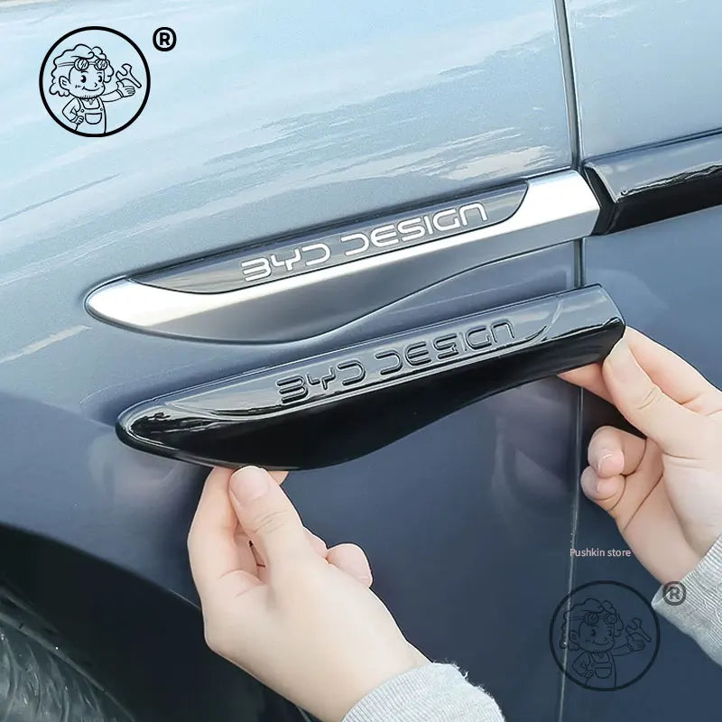 For BYD Seal 7 DMI SEAL 07 DMI 2025 2026 Car Leaf Board Decorative Sticker Modified ABS Leaf Plate Car Appearance Accessories