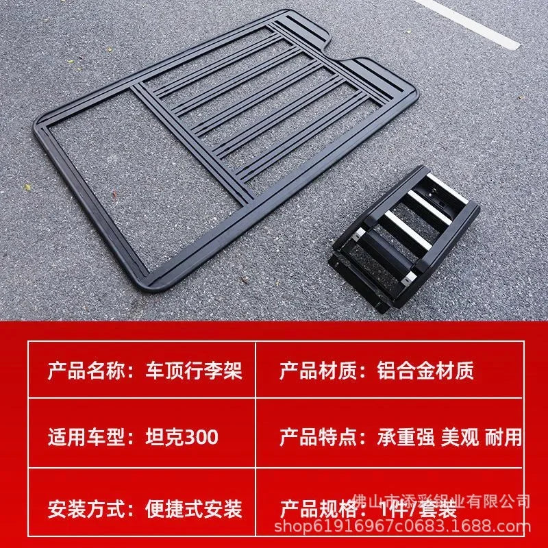 2025 New Car Roof Rack Platform Expansion Bar Load Carrier Aluminum Luggage Rail Rack for Jishi Rox Polestones 01 Accessory Part
