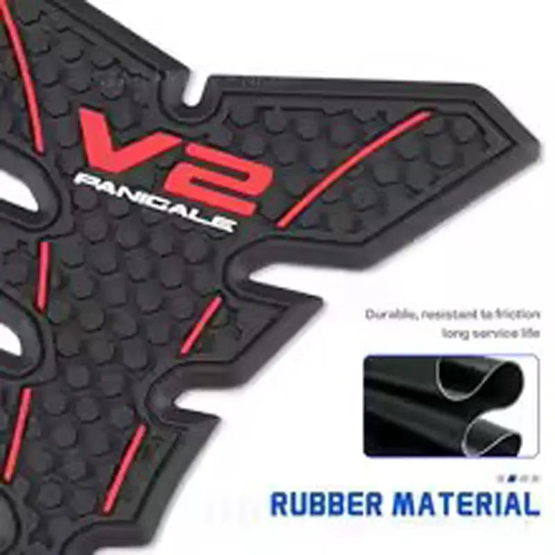 For Motorcycle Side/Top Tank Pad For Ducati Panigale V2/S  2025+ Rubber Non-slip Sticker Fuel Tank Anti Scratch Decal Sticker