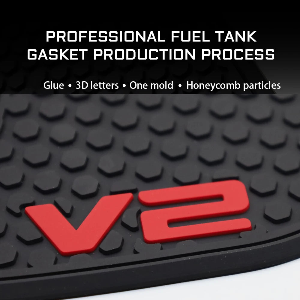 NWE 2025 Non-Slip Tank Pad for Ducati Panigale V2 / Streetfighter V2 Motorcycle Fuel Tank Accessory Waterproof Side Fuel Tank Pa
