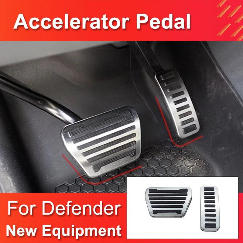 90 110 2020-2024 Non-slip Accelerator Pedal for Defender Upgrade the Brake Accelerator Pedal for Land Rover Defender