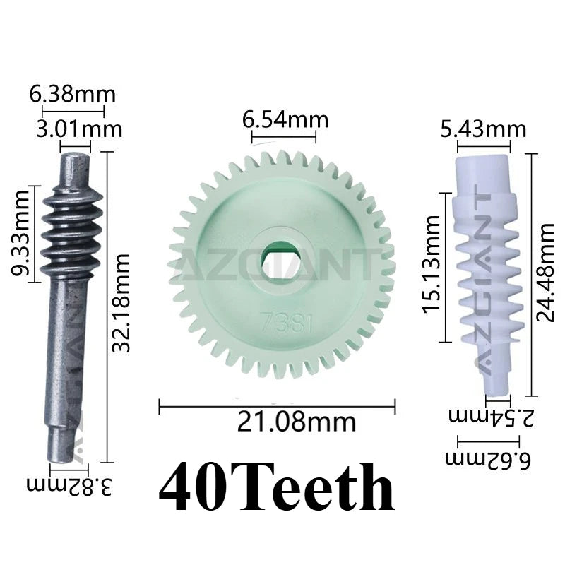 40T Mirror Gear For Toyota Land Cruiser 4700 LC100 LC150 LC200 Prado 2700 Inner Repair Rearview Mirrors Fold Motor Plastics Cog