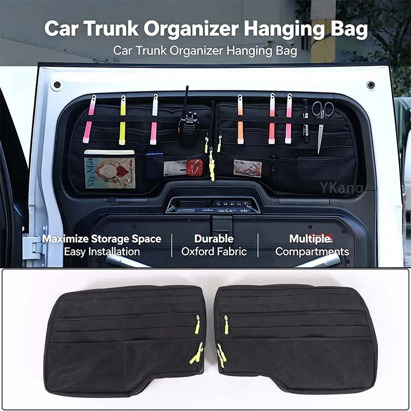 Car Rear Trunk Window Bag For ROX Motor‌ Rox 01 Polestones 01 Tailgate Glass Storage Bag Expansion Storage Bag Modified  Parts