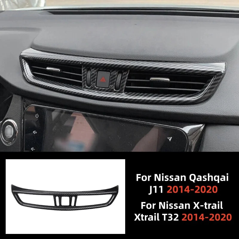 For Nissan Qashqai J11 X-trail Xtrail T32 2014- 2020 Car Dashboard Air Conditioning Vent Outlet Cover