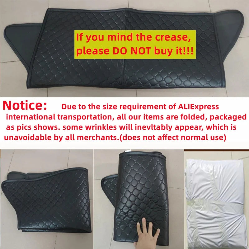For Land Rover Defender L663 110 5-seats 2020-2026 Leather Car Rear Trunk Mats Anti Dirty Floor Tray Liner Interior Accessories