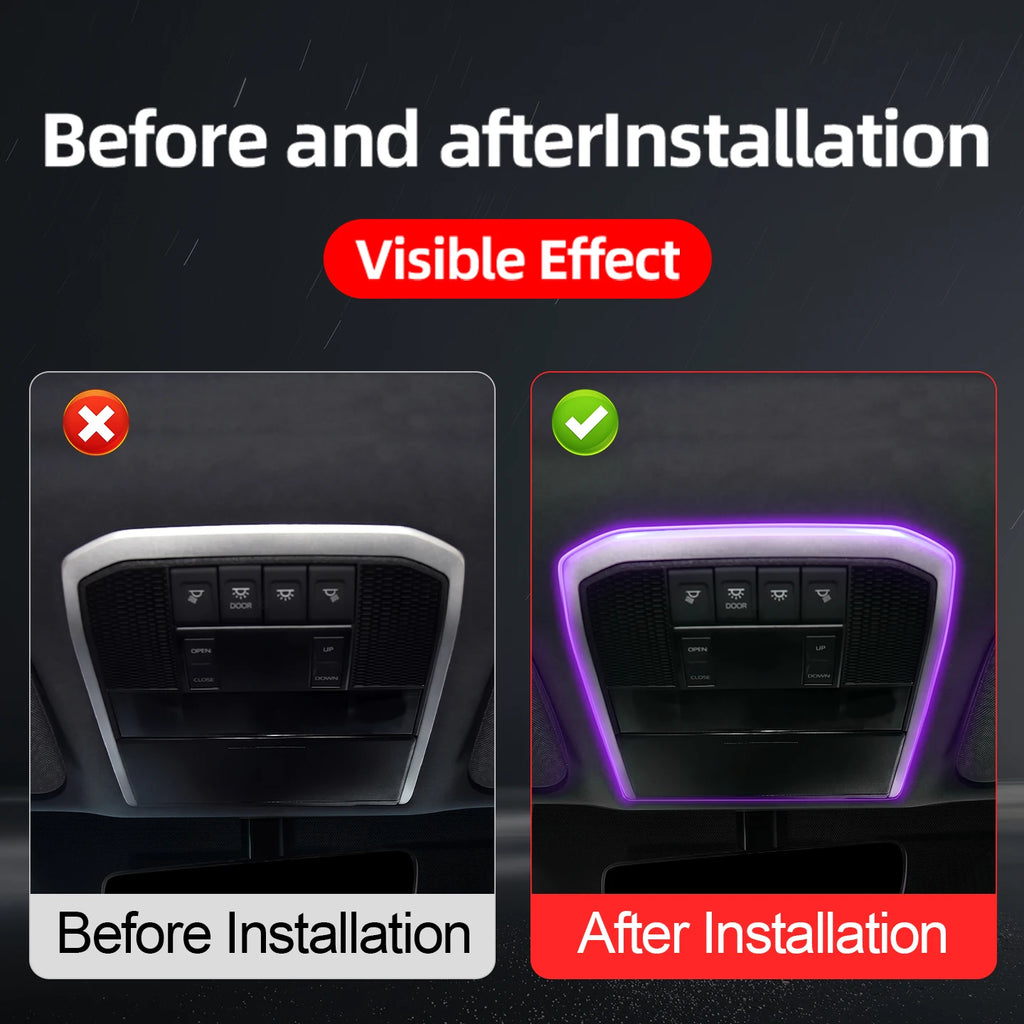 For 2022-2026 Toyota Land Cruiser LC300 J300 Reading Light Ambient Lamp LED Flowing Startup Sync Gear Light Interior Ac