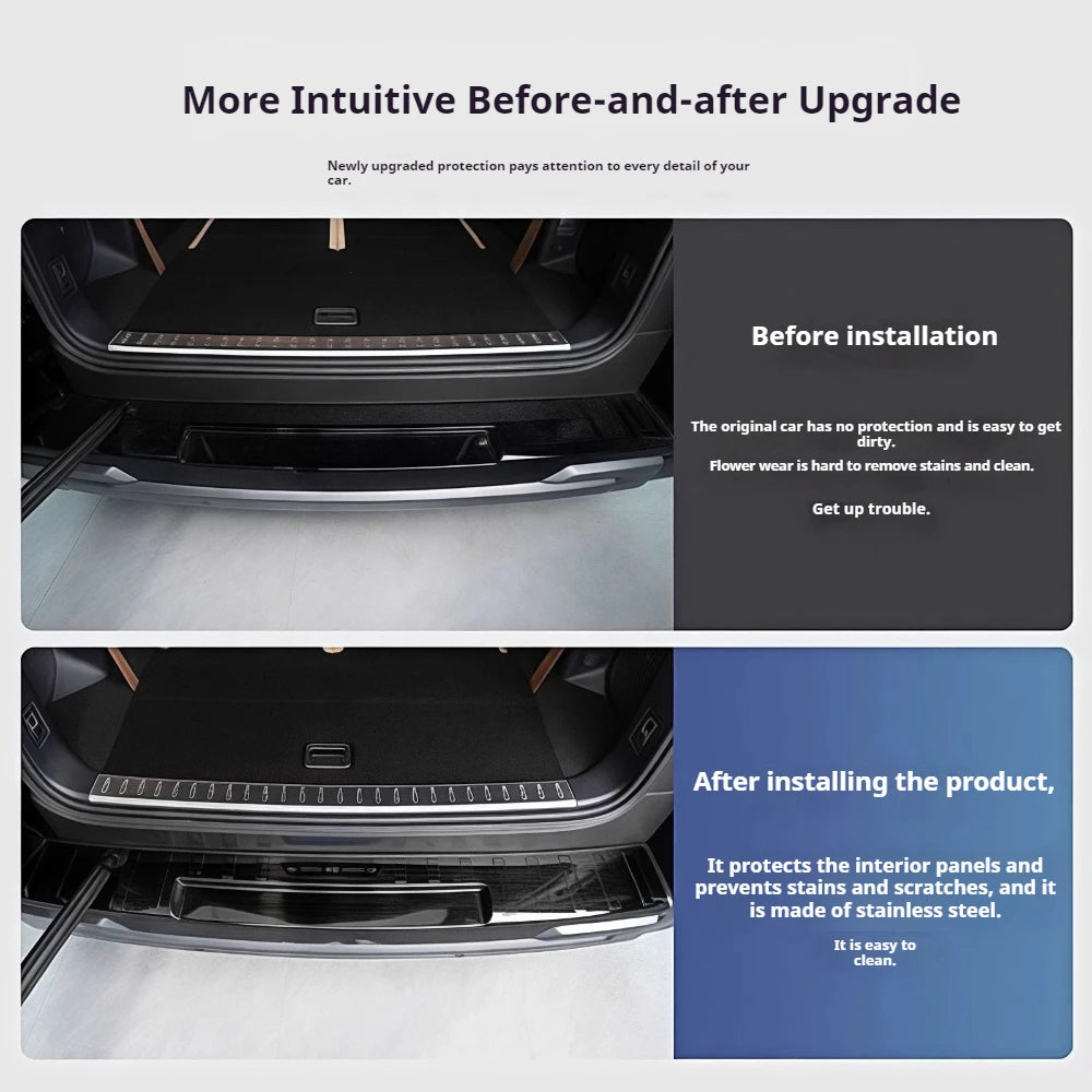 For BYD Leopard 8 Denza B8 Car Specialized Trunk Rear Guard Plate Sill Strip Protective Strip Welcome Pedal Auto Interior