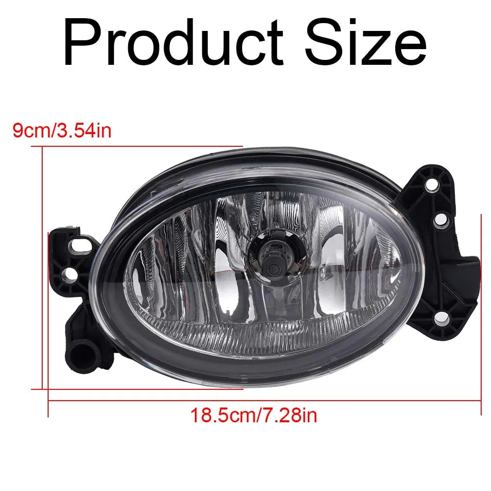  Fog Lamp Assembly Headlights Fog Lights Housing for Mercedes-Benz 2006-2011 ML-Class W164 compatible with Mercedes C E R