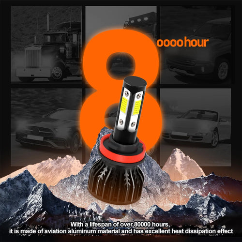 120W LED Headlight Bulbs 6000K White High Low Beam Motorcycle Lights 12V For Ducati 1098 1198 848 899 EVO 1199 Panigale R S