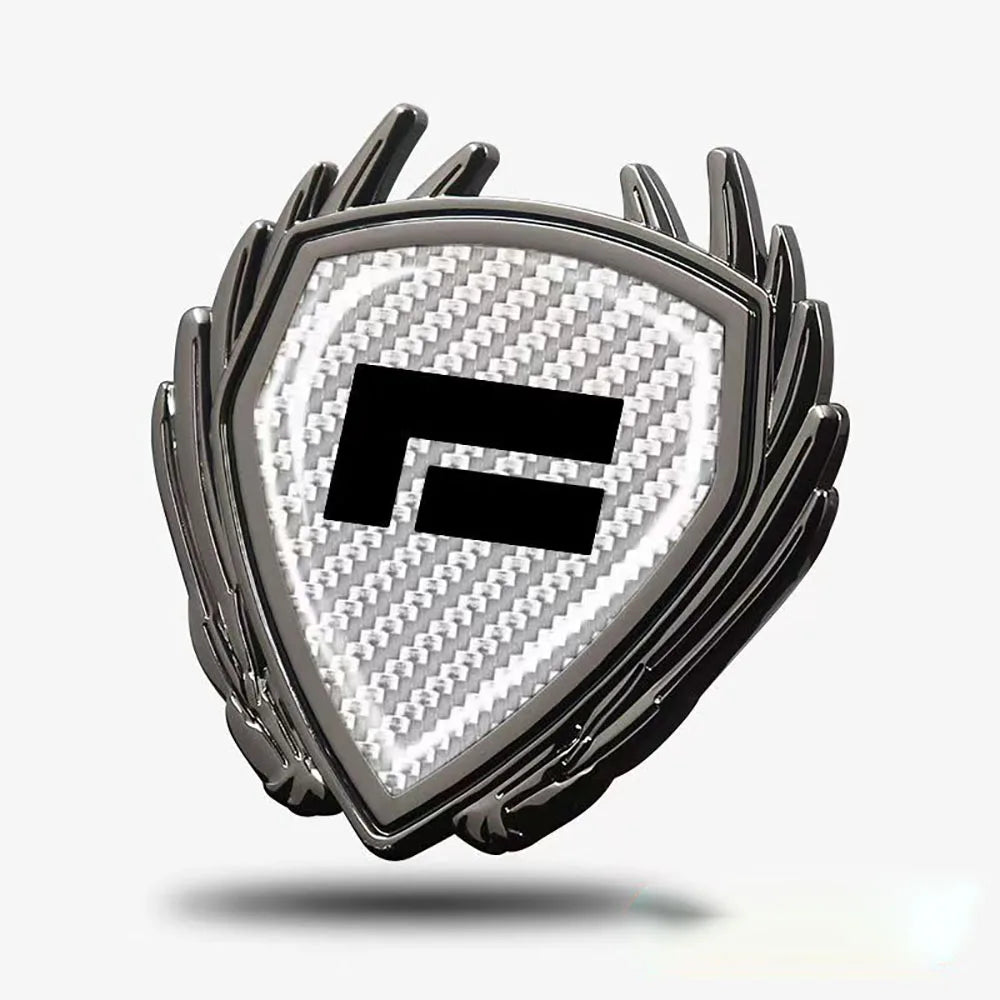 Car Metal Wing Badge Side Window Trunk Car Logo Decoration Sticker Fit For 2024 2025 BAIC JISHI Polestones 01 ROX 01