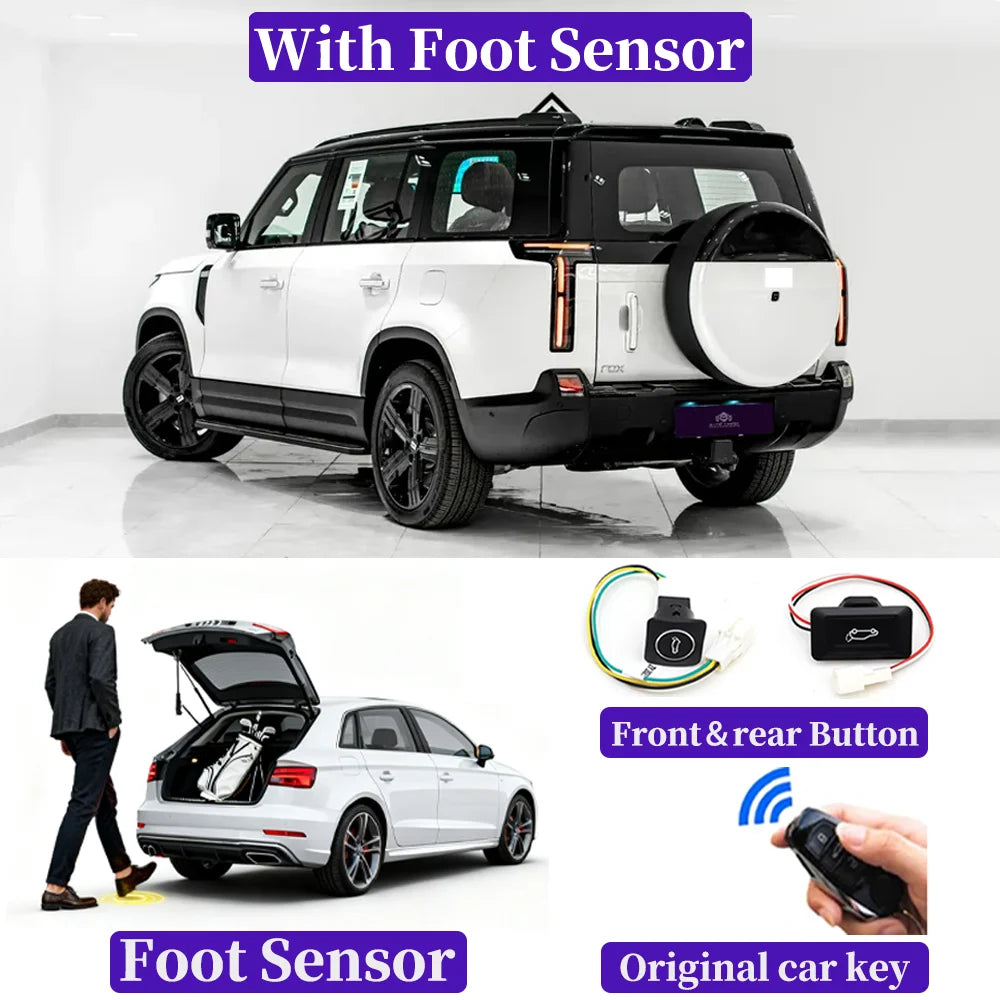 ZJCGO for Rox Polestones 01 Adamas 2023-2026 OEM Upgrade Car Automatic Power Liftgate Kit Smart Auto Electric Tailgate System