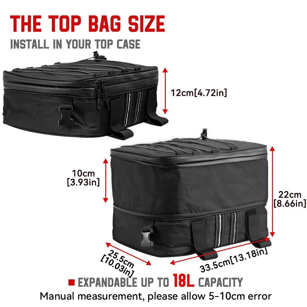 Top Bag Motorcycle For BMW R 1200 1250 GS LC F650GS ADV Adventure Top Box Panniers Bag Case Luggage Bags Waterproof