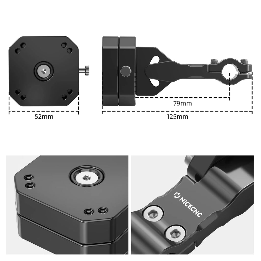 Universal For Yamaha Tenere 700 XTZ07 T700 Motorcycle GPS Holder Navigation Mount Adjustable For BMW R1200GS R1250GS R1300GS
