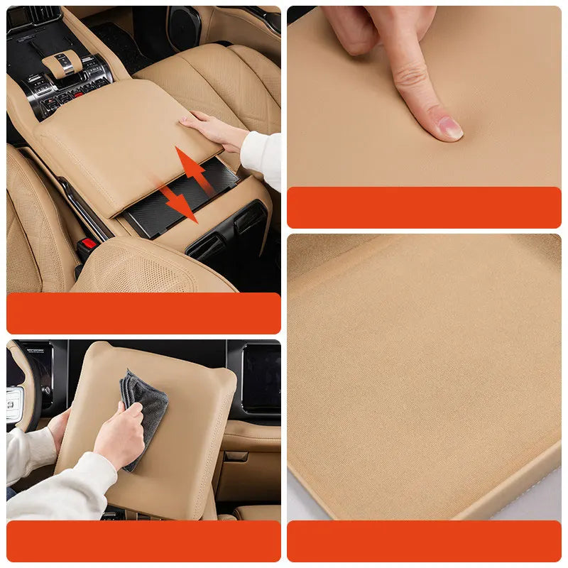 For BYD Leopard 8 Denza B8 2025 2026 Armrest Box Protective Cover Height Pad Refrigerator Protective Cover Accessories