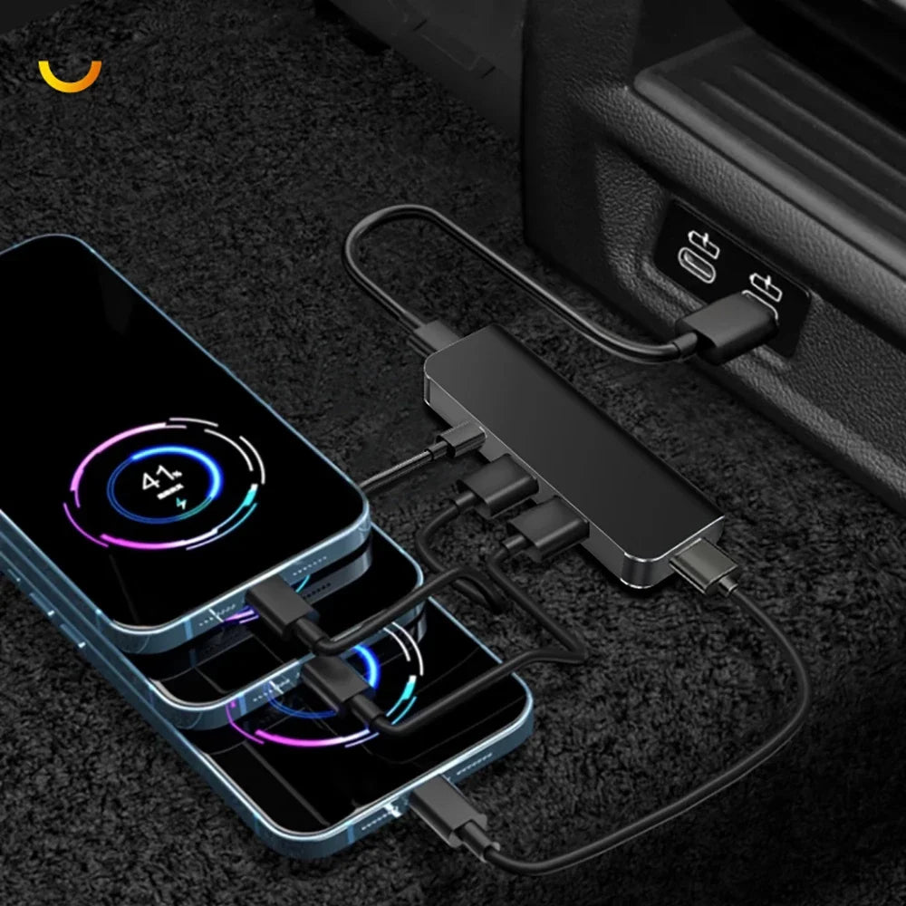 For BAIC Jishi Polestone 01 Rox 01 2023 2024 2025 Car USB Extender Type-C Conversion Head Interface Modification Accessories