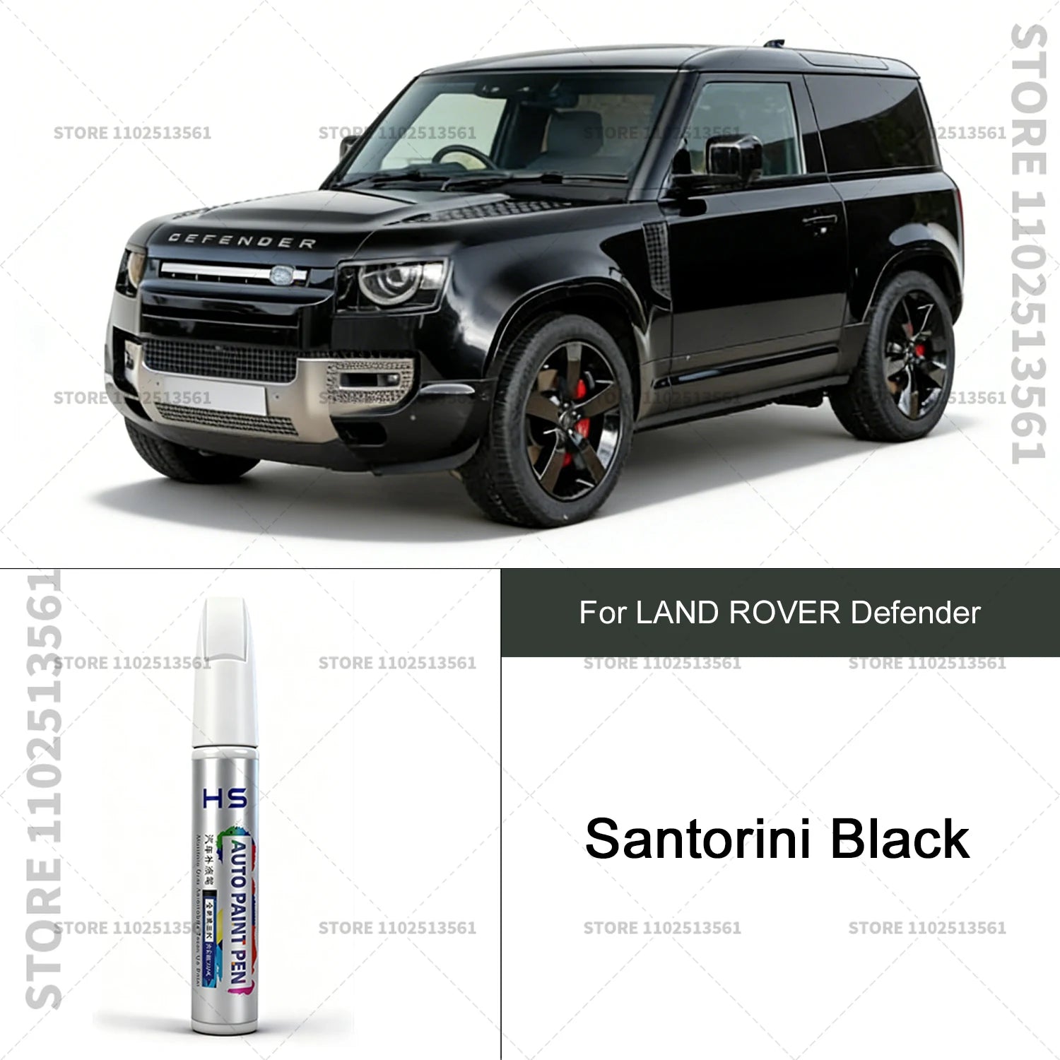 For LAND ROVER Defender Car Paint Repair Pen Paint Scratch Repair Accessories Fuji White Santorini Black Eiger Grey Sedona Red