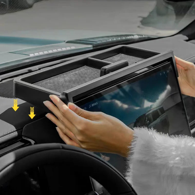 For Byd Leopard 8 Denza B 2025 Central Control Screen Rear Storage Box Storage Special Interior Accessories Storage