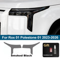 Premium TPU PPF for Rox 01 Polestone 01 High-Gloss Smoke Black Pre-Cut Headlight Cover Anti-Scratch Protective Vinyl Wrap Kit