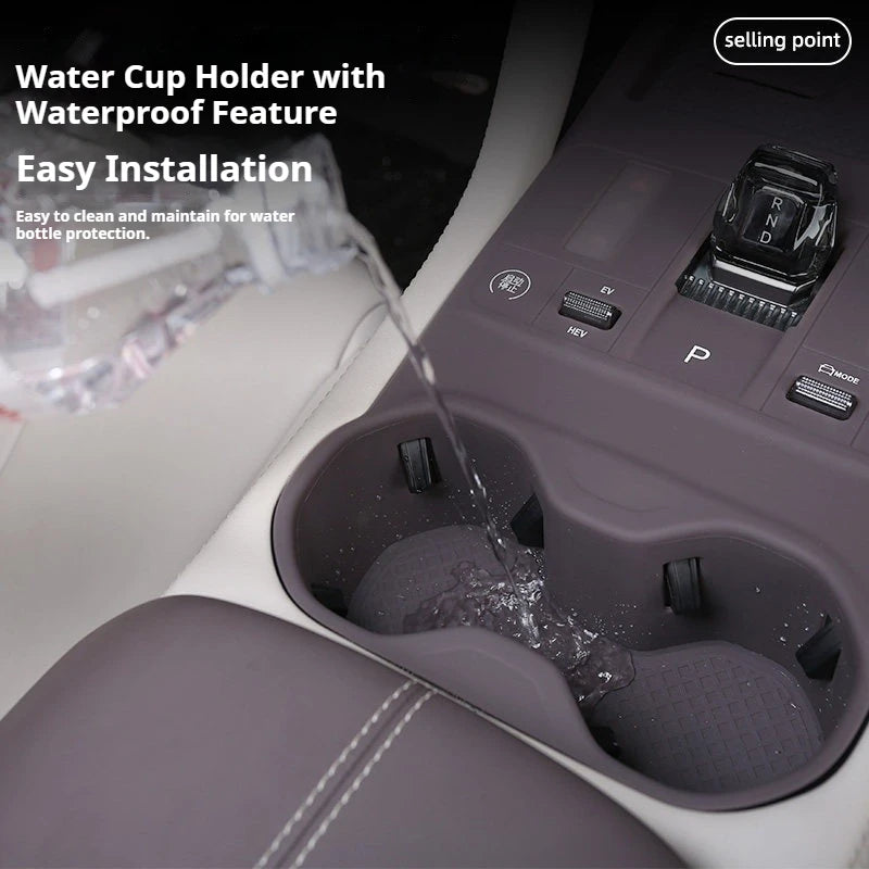 For BYD Song Plus DM-i 2023-2025 Car Central Control Gear Pad Silicone All Inclusive Central Control Button Protection Cover