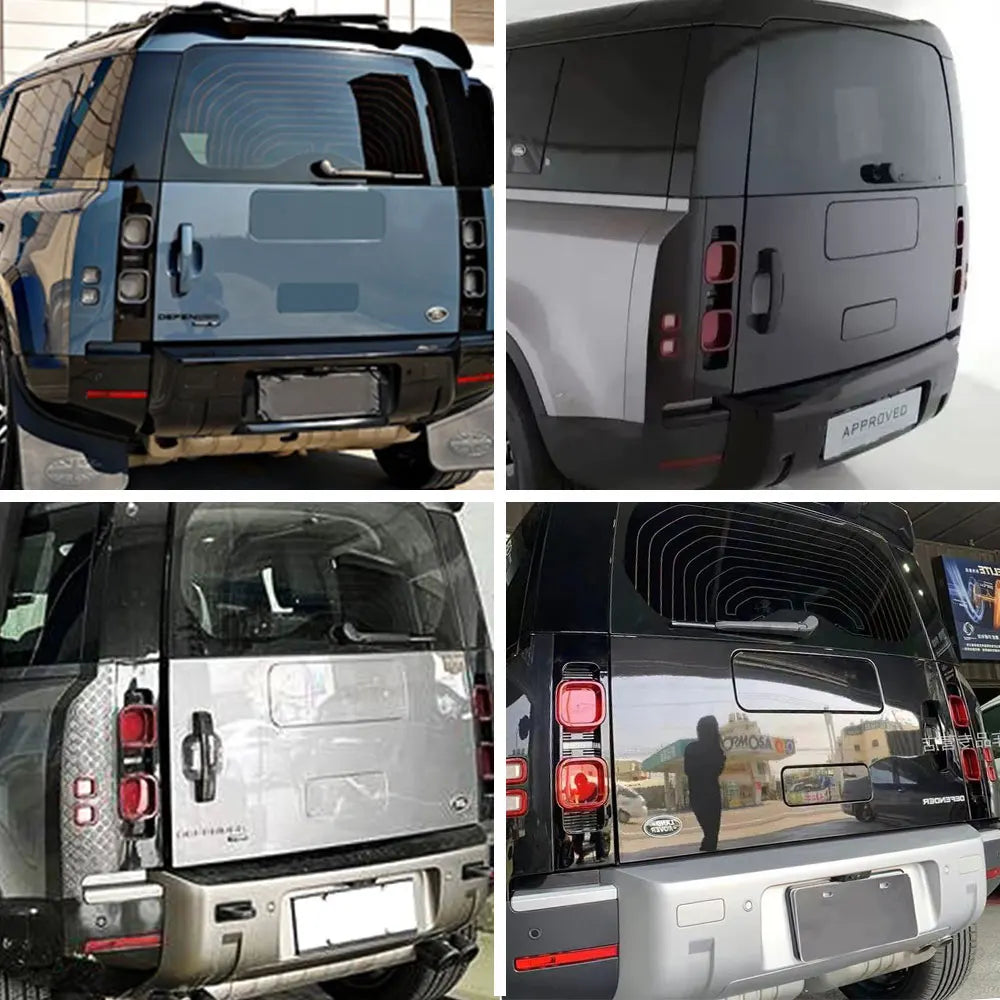 For Land Rover Defender 2020-2023 90 110 Car Rear Spare Tire Cover Board Protective Cover Car Trunk Tailgate Decoration