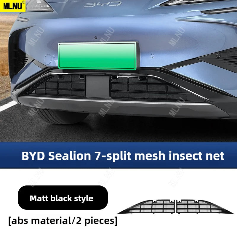 New For BYD Sealion 7 Accessories 2026/2025 Front Bumper Insect Screen-Aluminum Mesh, ABS Material, Split Design, Anti-Scratch