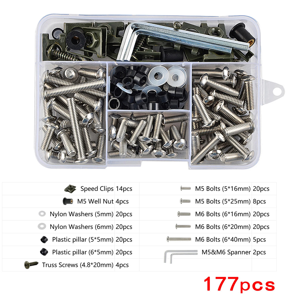 Steel Bodywork Fairing Bolts for Ducati Monster S2R S4R 900 1100 Multistrada 1000 1100 1200 1198 S 1199 Panigale Streetfighter